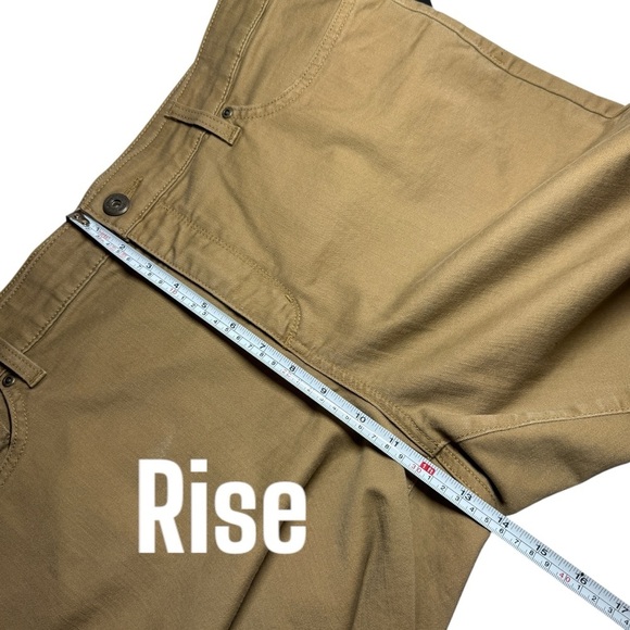 St John’s Bay Straight Leg Dark Tan Jeans Womens 18 Short - Picture 12 of 13